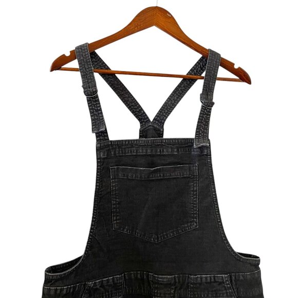 Aerie NEW Corduroy Overall In Charcoal Gray Size M - Picture 5 of 15